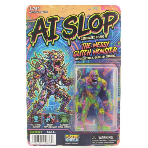 AI Slop Generated Chaos - The Messy Glitch Monster